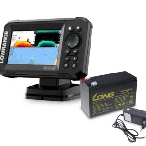 Lowrance Echolot Eagle 5 se sondou SplitShot + baterie + nabíječka ZDARMA