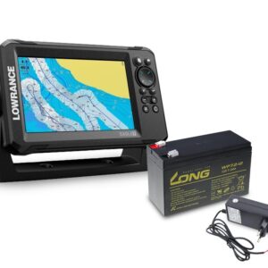 Lowrance Echolot Eagle 7 se sondou Splitshot HD + baterie + nabíječka ZDARMA