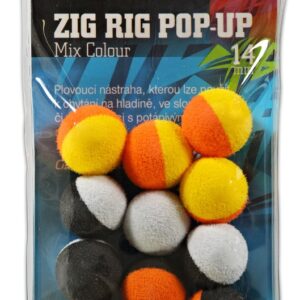 Giants Fishing Pěnové plovoucí boilie Zig Rig Pop-Up 14mm - mix colour 12ks