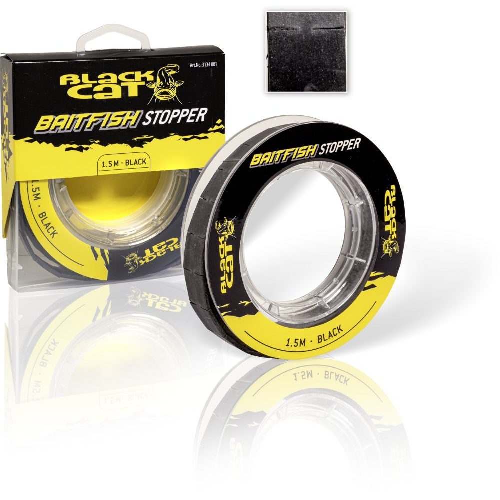 Black Cat Zarážky Baitfish Stopper černá 1 Black Cat Zarážky Baitfish Stopper černá 1