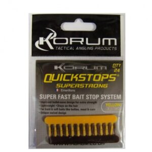 Korum Zarážky Quickstops Yellow & Brown 24ks