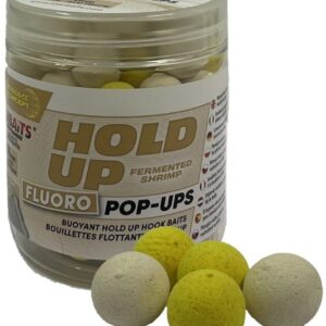 Starbaits Plovoucí Fluo Pop-up Boilies Hold Up Fermented Shrimp 80g - 14mm
