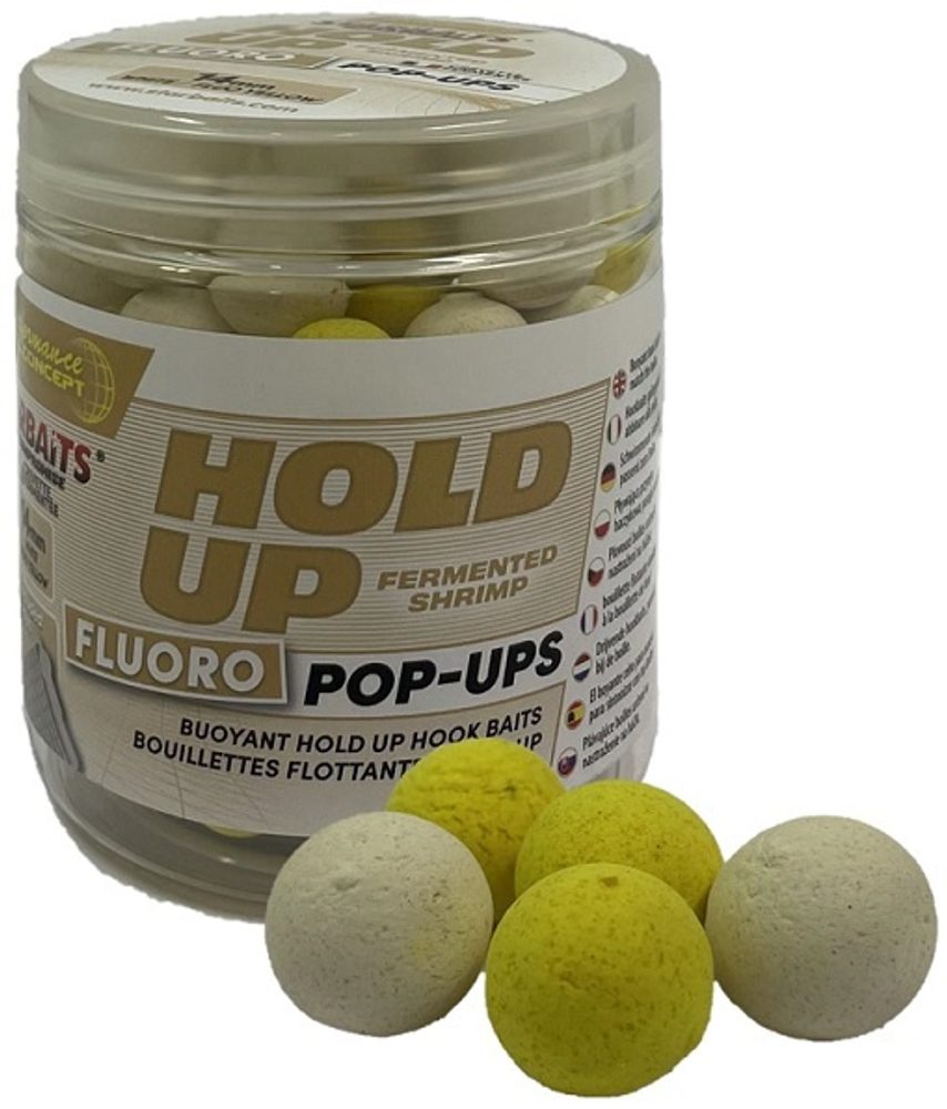 Starbaits Plovoucí Fluo Pop-up Boilies Hold Up Fermented Shrimp 80g - 14mm Starbaits Plovoucí Fluo Pop-up Boilies Hold Up Fermented Shrimp 80g - 14mm