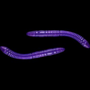 Libra Lures Fatty D’Worm Purple with Glitter - D’Worm Tournament 5