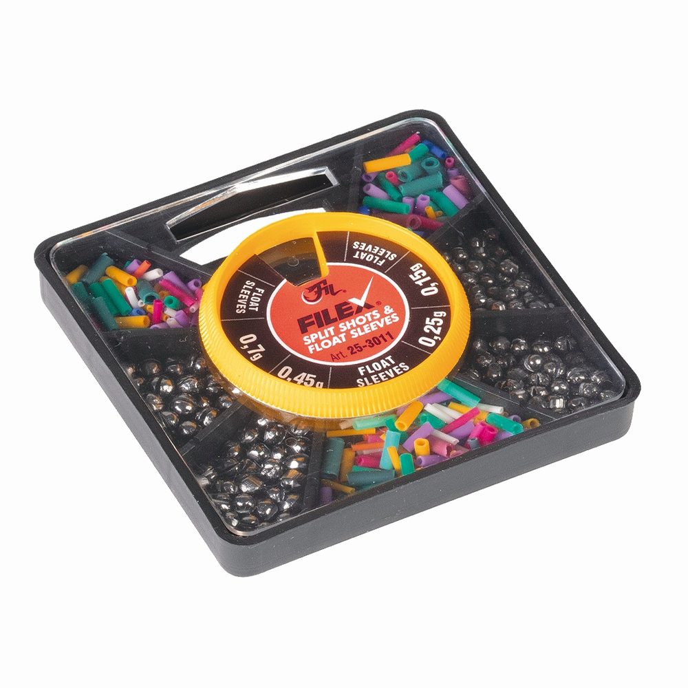 Filfishing Broky s Bužírkou Split Shots & Float Sleeves Filfishing Broky s Bužírkou Split Shots & Float Sleeves