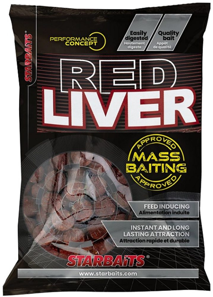 Starbaits Boilies Mass Baiting Red Liver 3kg - 14mm Starbaits Boilies Mass Baiting Red Liver 3kg - 14mm