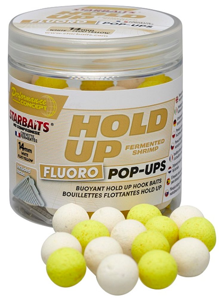 Starbaits Plovoucí boilies Pop Up Bright Hold Up Fermented Shrimp 50g - 14mm Starbaits Plovoucí boilies Pop Up Bright Hold Up Fermented Shrimp 50g - 14mm