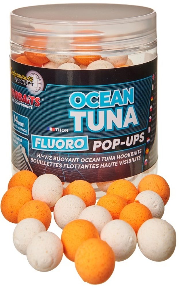 Starbaits Plovoucí boilies Pop Up Bright Ocean Tuna 50g - 16mm Starbaits Plovoucí boilies Pop Up Bright Ocean Tuna 50g - 16mm