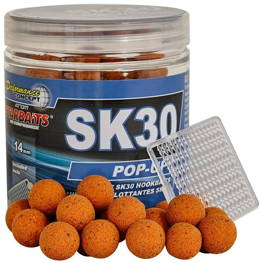Starbaits Plovoucí boilies Pop Up SK30 50g - 16mm Starbaits Plovoucí boilies Pop Up SK30 50g - 16mm
