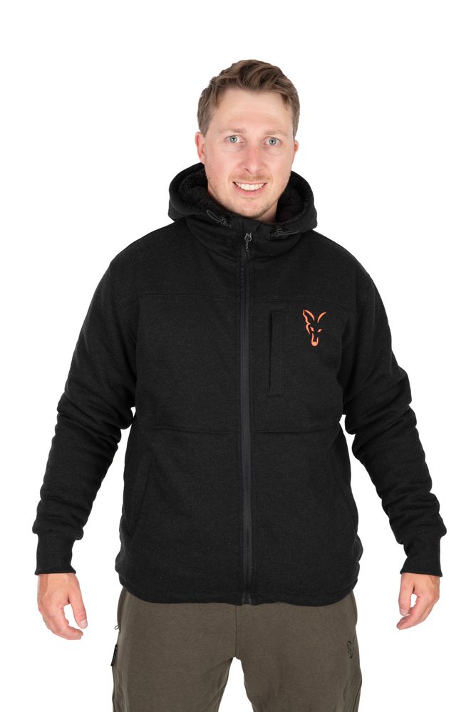 Fox Bunda Collection Sherpa Jacket Black & Orange - XXXL Fox Bunda Collection Sherpa Jacket Black & Orange - XXXL