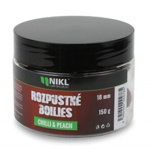 Nikl Rozpustné boilies Chilli & Peach 150g - 24mm