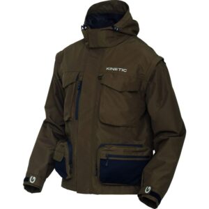 Kinetic Bunda Strider Zip-Off Jacket Olive - XXXL