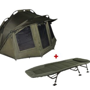 Chyť a pusť Bivak Thunder 2 Man + Suretti Lehátko Fishmaster