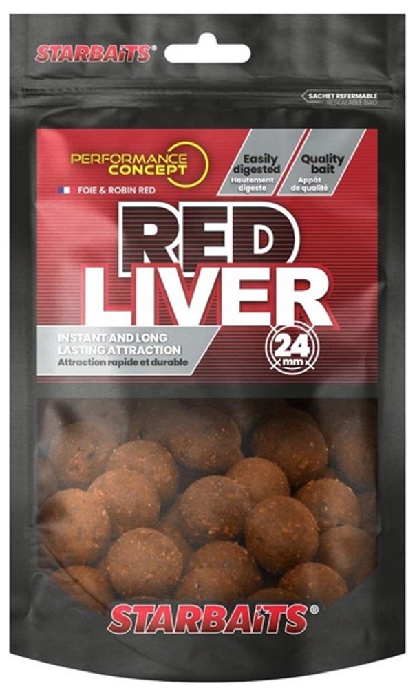 Starbaits Boilies Red Liver - 24mm 200g Starbaits Boilies Red Liver - 24mm 200g
