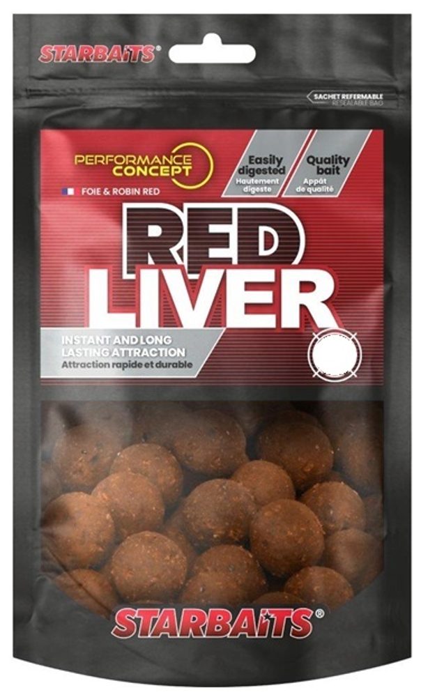 Starbaits Boilies Red Liver - 10mm 250g Starbaits Boilies Red Liver - 10mm 250g