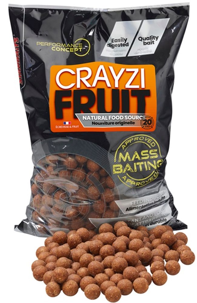 Starbaits Mass Baiting Boilies Crayzi Fruit 3kg - 20mm Starbaits Mass Baiting Boilies Crayzi Fruit 3kg - 20mm