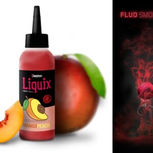 Delphin Fluo dip D Snax LiquiX 100ml - Mango - Broskev