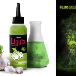 Delphin Fluo dip D Snax LiquiX 100ml - Česnek - Butyric