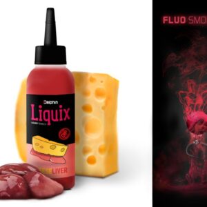 Delphin Fluo dip D Snax LiquiX 100ml - Játra - Sýr