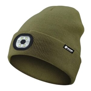Holdcarp Zimní čepice LED Light Beanie zelená