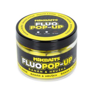Mikbaits Plovoucí fluo boilie 18mm 150ml - Banán a Hruška 18mm