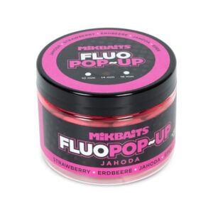 Mikbaits Plovoucí fluo boilie 14mm 150ml - Jahoda  14mm