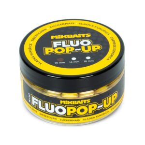 Mikbaits Mini Plovoucí fluo boilie 10mm 100ml - Sladká Kukuřice  10mm  100ml