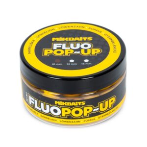 Mikbaits Mini Plovoucí fluo boilie 10mm 100ml - Pampeliška  10mm  100ml