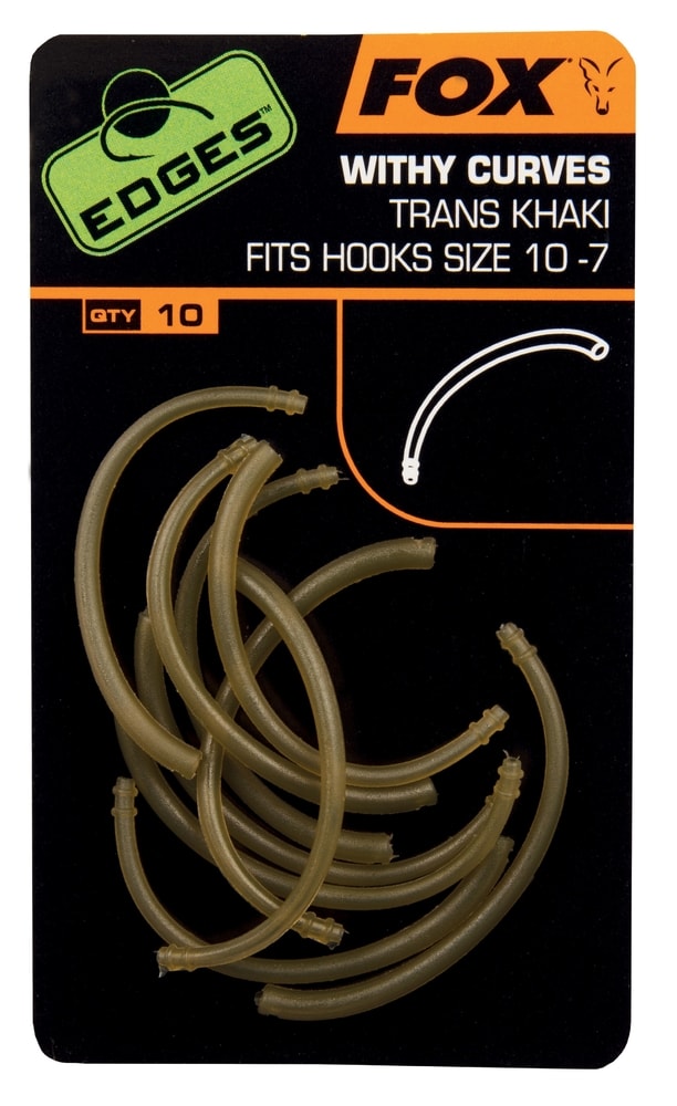Fox Rovnátka na háček Edges Withy Curve Adaptor 10ks - vel. 10-7 Fox Rovnátka na háček Edges Withy Curve Adaptor 10ks - vel. 10-7