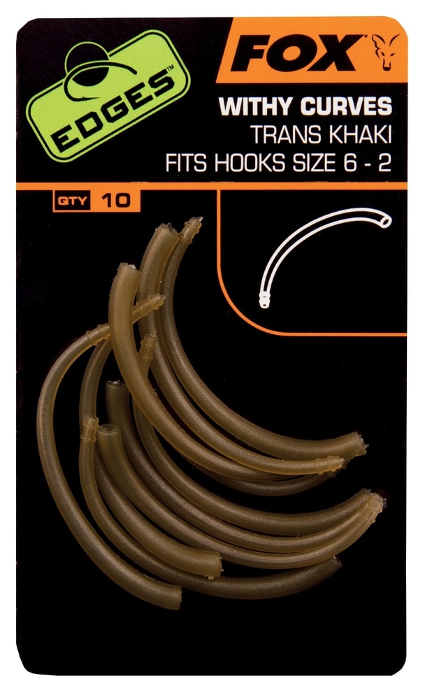 Fox Rovnátka na háček Edges Withy Curve Adaptor 10ks - vel. 6-2 Fox Rovnátka na háček Edges Withy Curve Adaptor 10ks - vel. 6-2