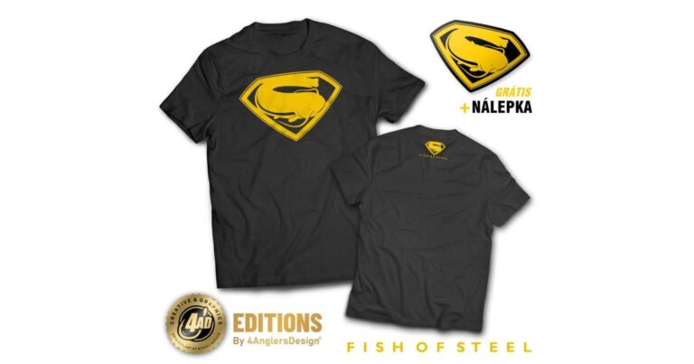 4ANGLERSDESIGN Tričko Fish Of Steel recenze, kde koupit nejlevněji