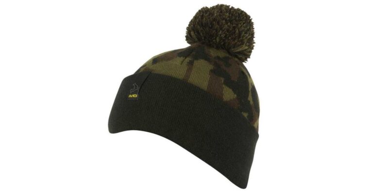 Avid Carp Čepice Black And Camo Bobble Hat recenze, kde koupit nejlevněji