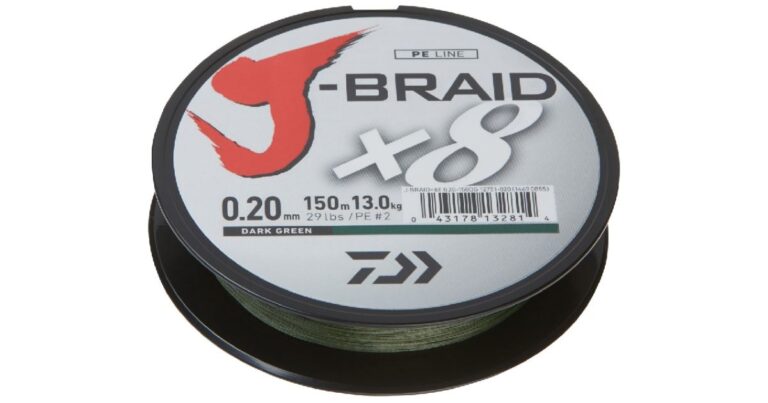 Daiwa Splétaná Šňůra J-Braid Dark Green 150 m recenze, kde koupit nejlevněji