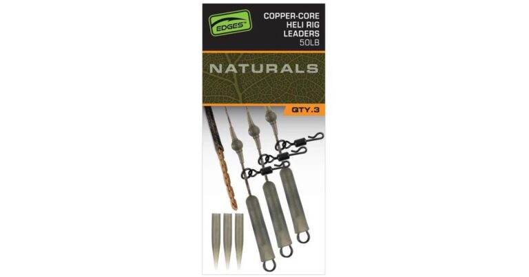 Fox Montáž Edges Naturals Copper Core Heli Rig Leaders 3 ks recenze, kde koupit nejlevněji