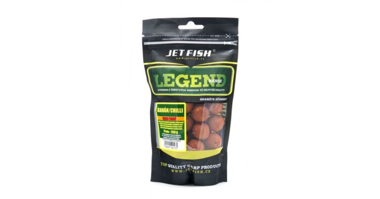 Jet Fish Extra Tvrdé Boilie Legend Range Chilli Banán 250 g recenze, kde koupit nejlevněji