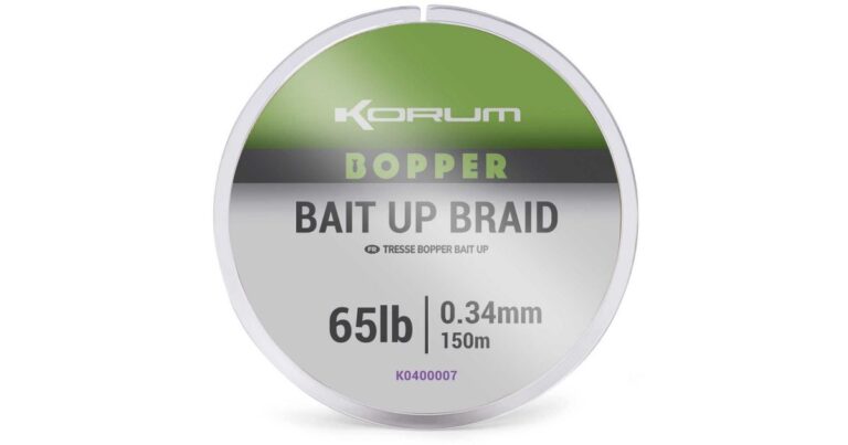 Korum Splétaná Šňůra Bopper Bait Up Braid 0,34 mm 150 m recenze, kde koupit nejlevněji