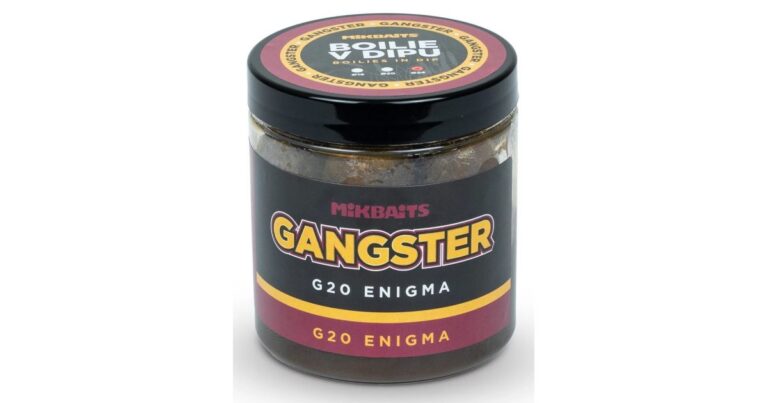 Mikbaits Boilie V Dipu Gangster G20 Enigma 250 ml recenze, kde koupit nejlevněji