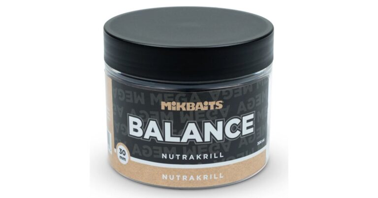 Mikbaits Vyvážené Boilie Mega Balance ManiaQ NutraKRILL 300 ml 30 mm recenze, kde koupit nejlevněji