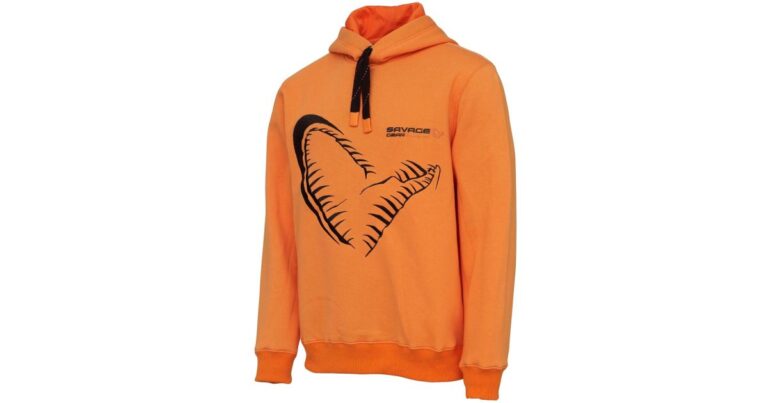 Savage Gear Mikina Mega Jaw Hoodie Sun Orange recenze, kde koupit nejlevněji