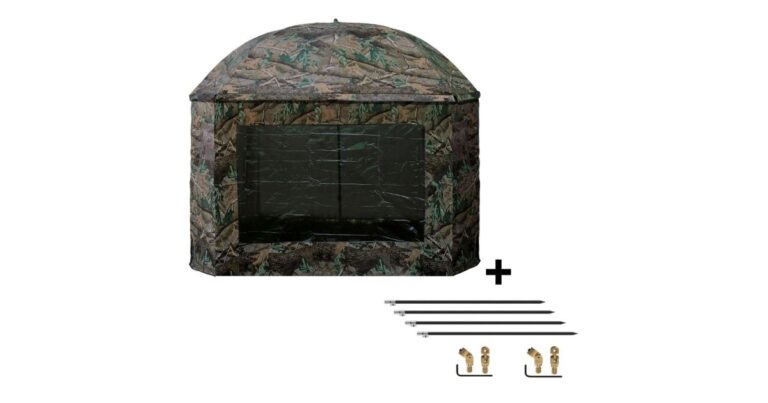 Suretti Deštník S Bočnicí Full Cover 2Man Camo 3,2 m + Set Na Podporu Deštníku recenze, kde koupit nejlevněji