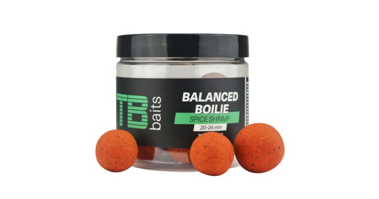 TB Baits Vyvážené Boilie Balanced + Atraktor Spice Shrimp 100 g 20-24 mm recenze, kde koupit nejlevněji