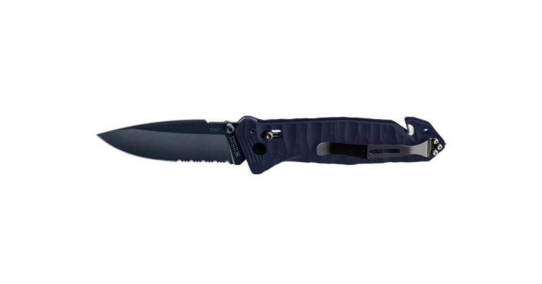 TB Outdoor Zavírací Nůž CAC S200 French Army PA6 Kombinované Ostří Pointed Tip Blue recenze, kde koupit nejlevněji