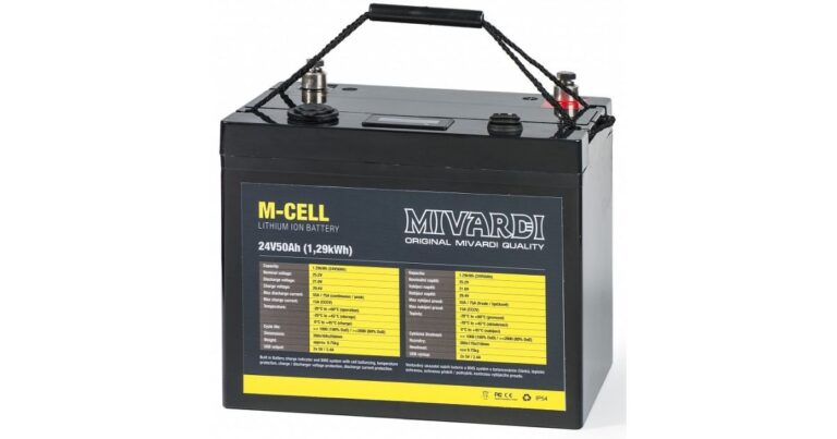 Mivardi Lithiová Baterie M-CELL 24 V 50 Ah + 10 A Nabíječka recenze, kde koupit nejlevněji
