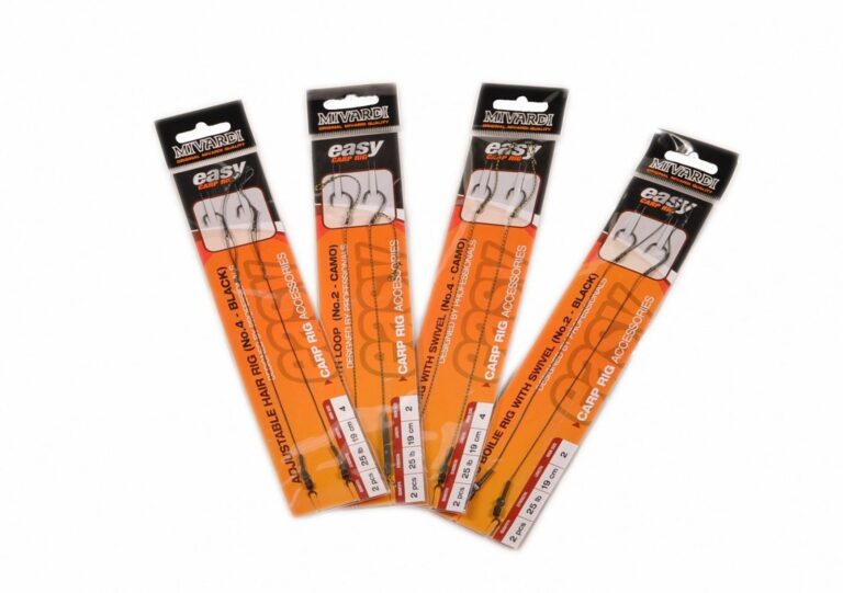 (6x)
									
			
				Mivardi Hotové návazce Classic boilie rig Easy s očkem
			

		

		
            
                Profesionálně připravené koncové návazce pro lov kaprů s mimořádně výhodným poměrem ceny…
            

			
                
				
									
                        4 varianty                    
				
				
							

			

					
									Skladem
							

			
                    56 Kč recenze, kde koupit nejlevněji