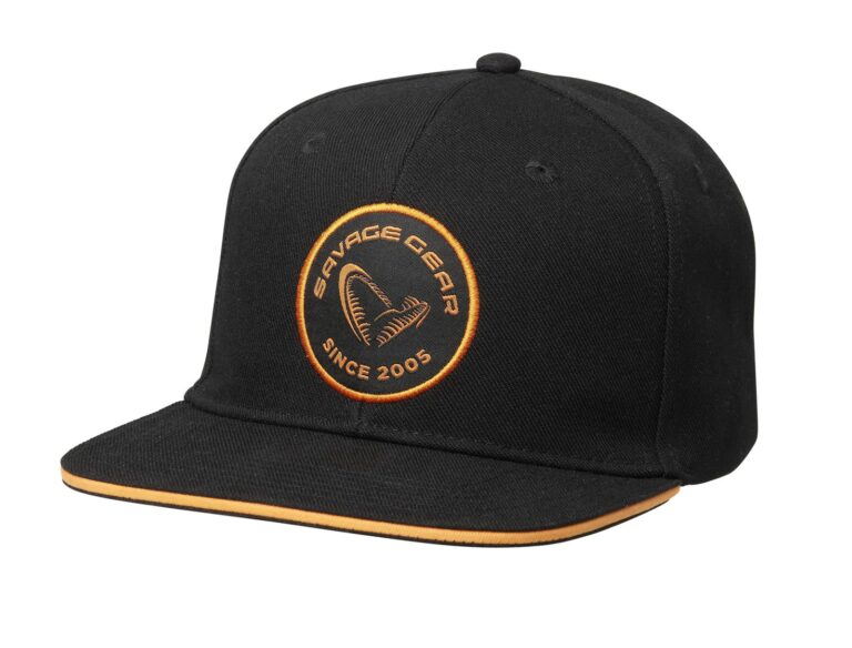Savage Gear Kšiltovka Badge Flatbill Cap Black Orange  recenze, kde koupit nejlevněji