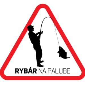 Delphin Nálepka Na palubě SK - Rybár na palube